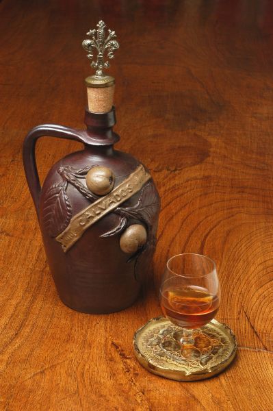 self-made cognac or brandy