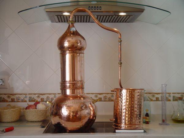 Alambic Générateur de Vapeur, Colonne Distillation et Condensateur